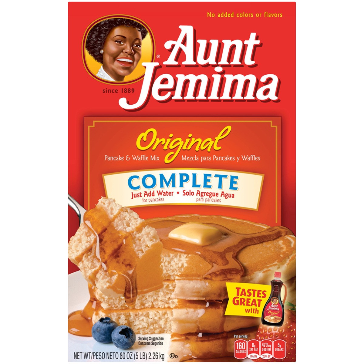 slide 1 of 10, Aunt Jemima Complete Pancake & Waffle Mix Original 80 Oz, 80 oz