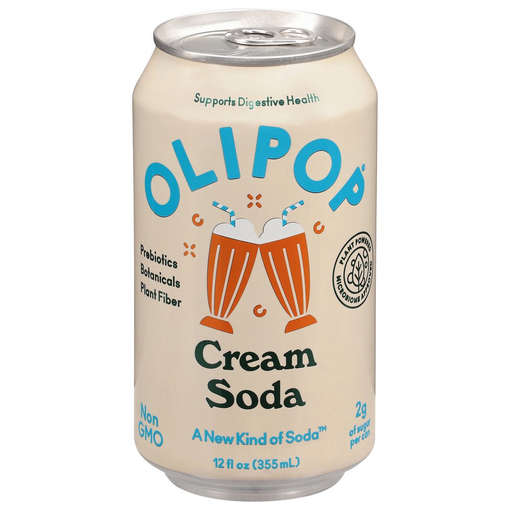 slide 1 of 1, Olipop Cream Soda 12 fl oz, 12 fl oz