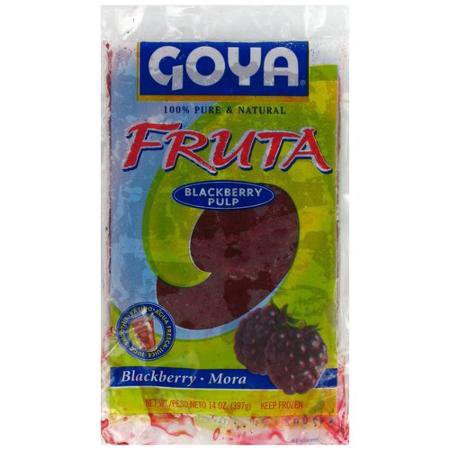 slide 1 of 1, Goya Fruta Blackberry Pulp Mora, 14 oz