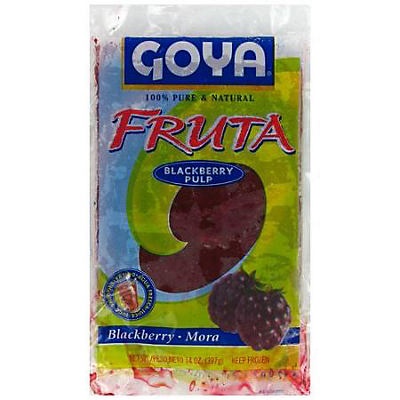 slide 1 of 1, Goya Fruta Blackberry Pulp Mora, 14 oz