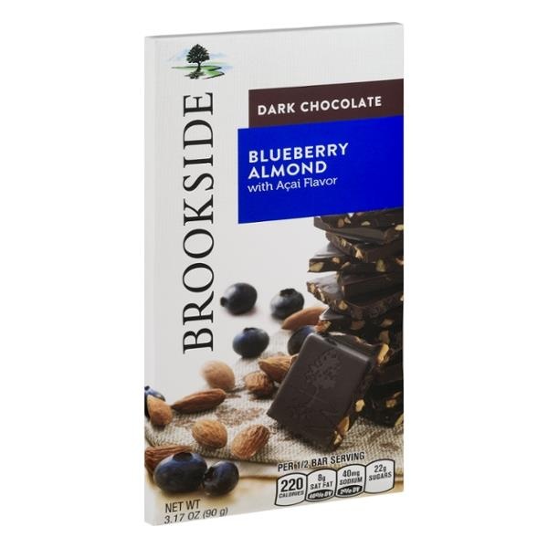 slide 1 of 1, Brookside Dark Chocolate Blueberry Almond With Acai Bar, 3.17 oz