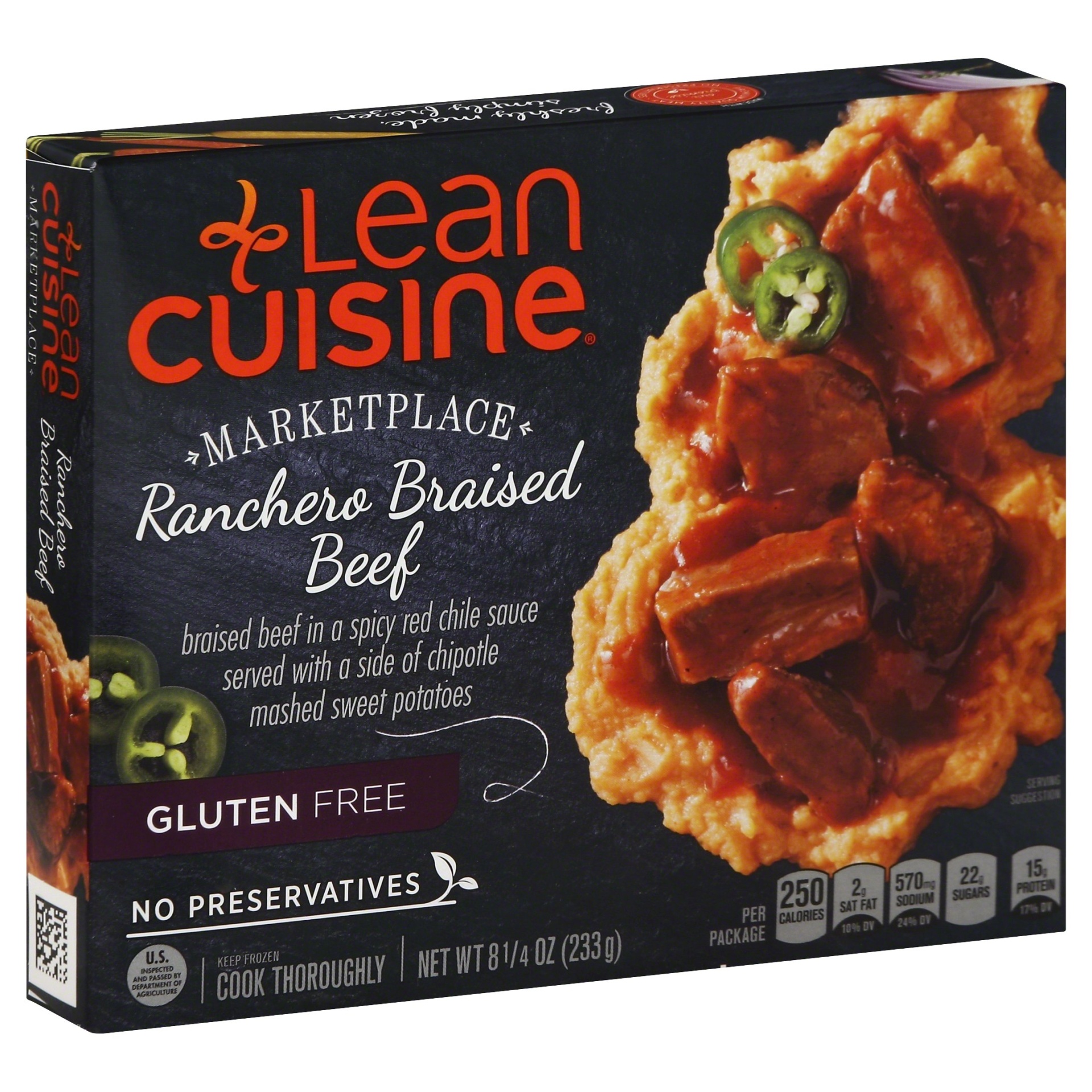 slide 1 of 4, Lean Cuisine Marketplace Gluten Free Ranchero Braised Beef, 8.25 oz