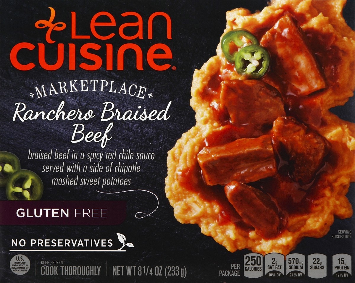 slide 4 of 4, Lean Cuisine Marketplace Gluten Free Ranchero Braised Beef, 8.25 oz