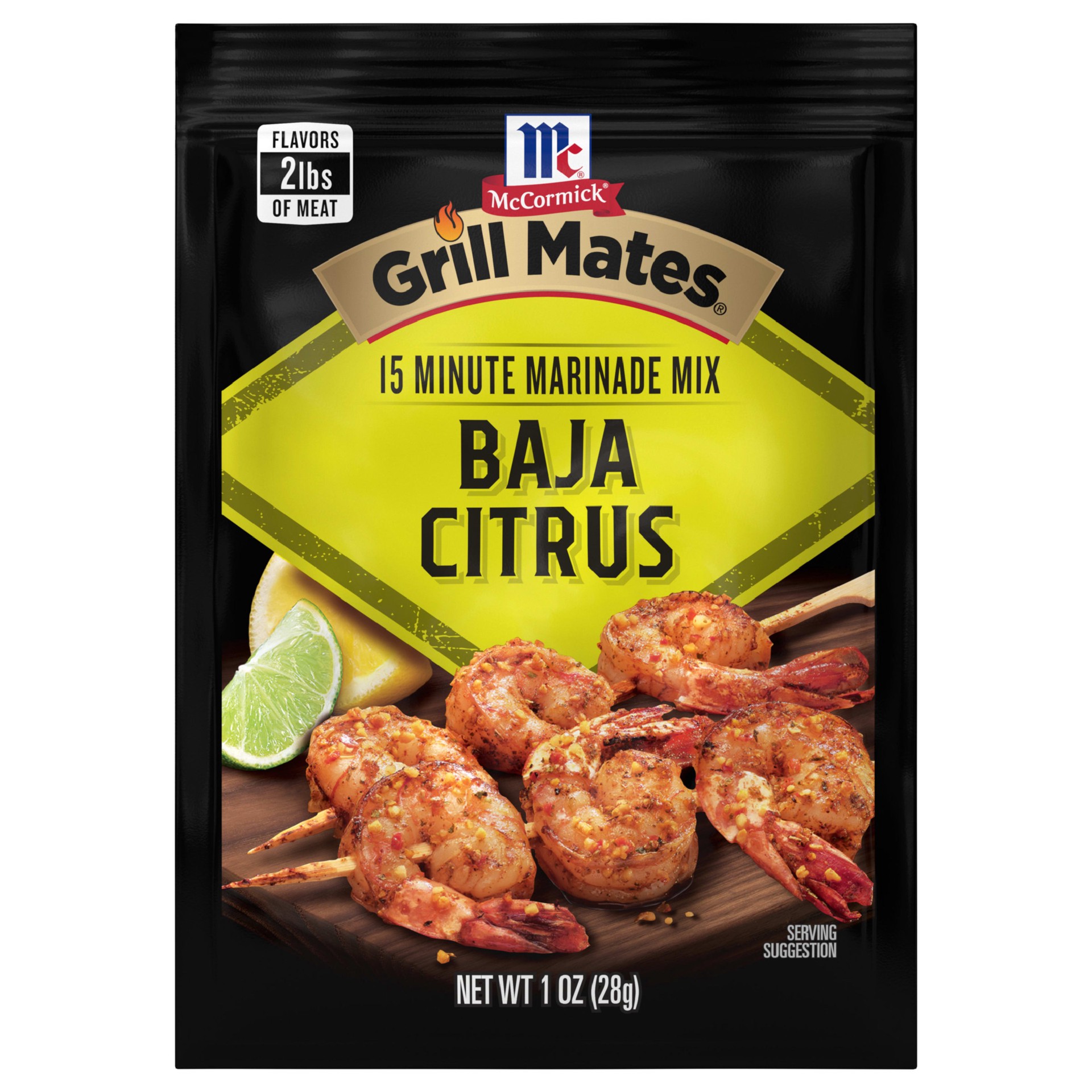 slide 1 of 5, McCormick Grill Mates Marinade Mix - Baja Citrus, 1 oz