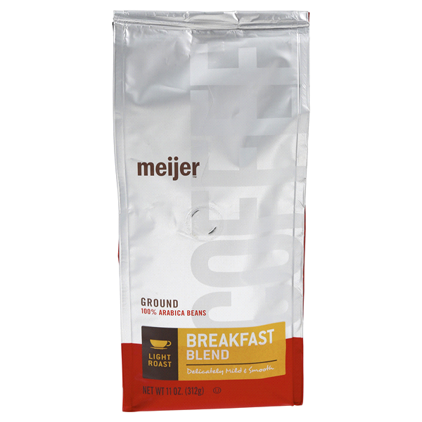 slide 1 of 1, Meijer Breakfast Blend Ground Coffee, Light Roast - 11 oz, 11 oz