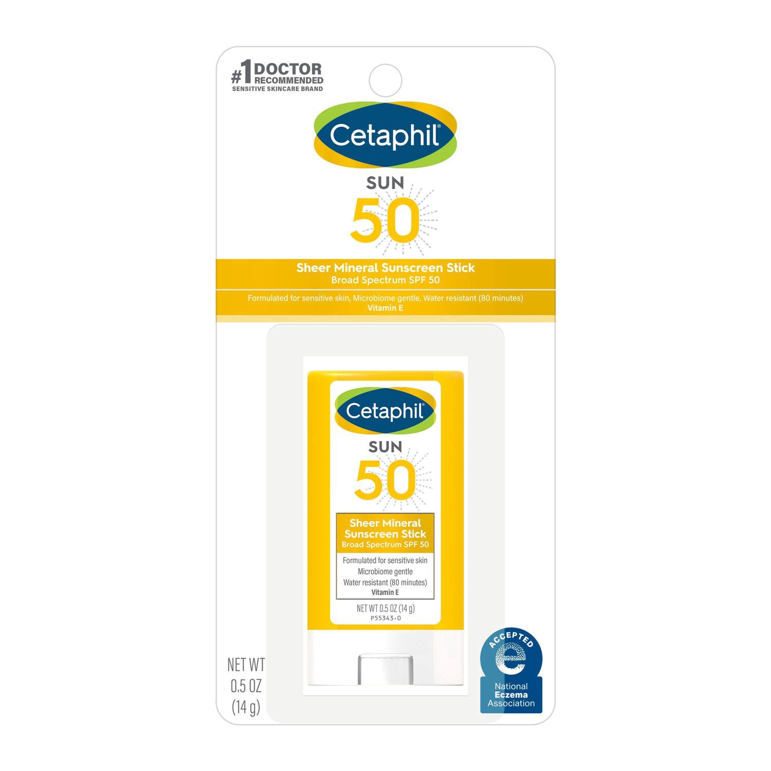 slide 19 of 41, Cetaphil Sun Broad Spectrum SPF 50 Sheer Mineral Sunscreen Stick 0.5 oz, 0.5 oz