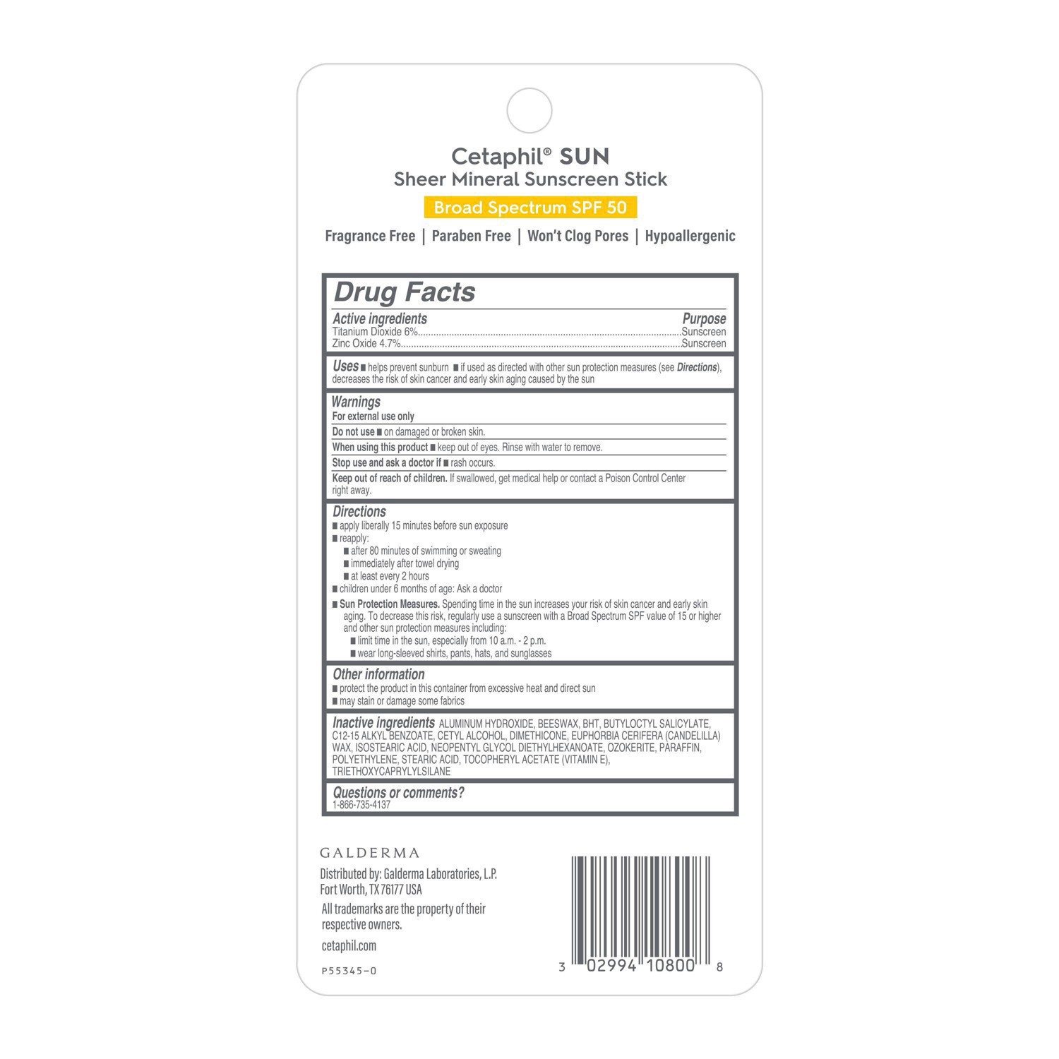 slide 32 of 41, Cetaphil Sun Broad Spectrum SPF 50 Sheer Mineral Sunscreen Stick 1 ea, 0.5 oz