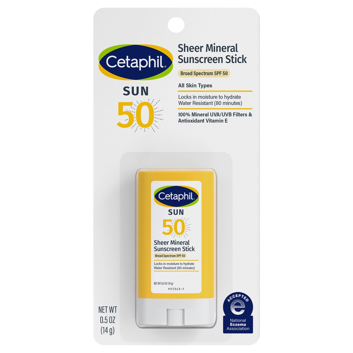 slide 1 of 41, Cetaphil Sheer Mineral Stick Sunscreen SPF 50, 0.5 Oz, 0.5 oz