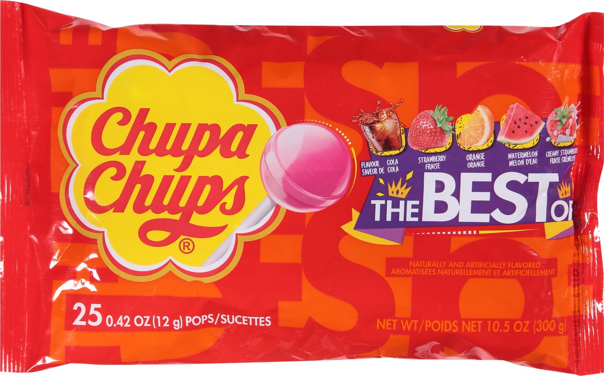 slide 9 of 9, Chupa Chups Best Of Variety, 25 ct