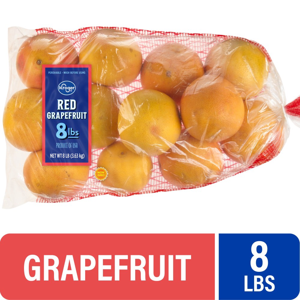 slide 1 of 5, Kroger Red Grapefruit Bag, 8 lb