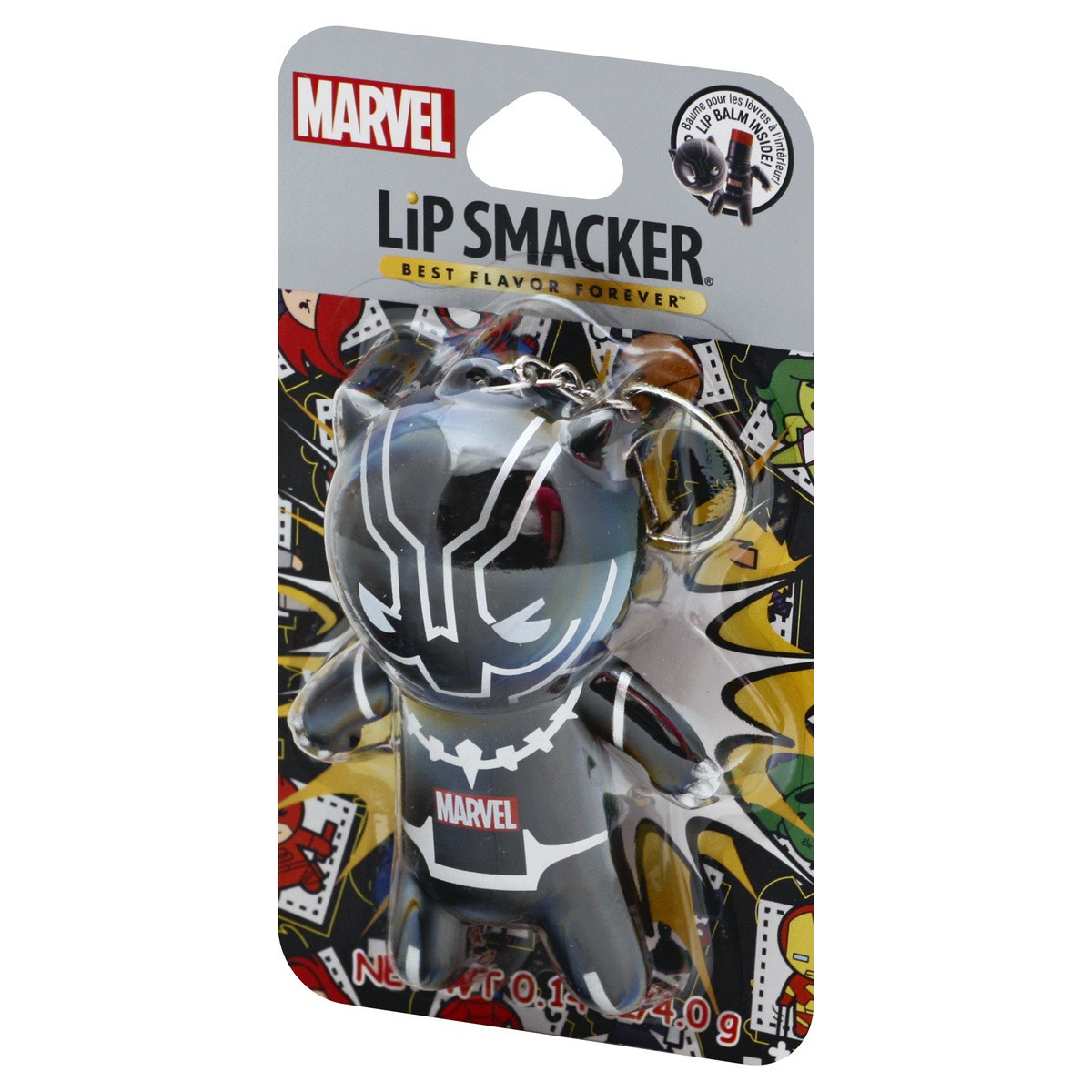 slide 3 of 9, Bonne Bell Lip Smacker Marvel Super Hero Black Panther Lip Balm Keychain, 1 ct