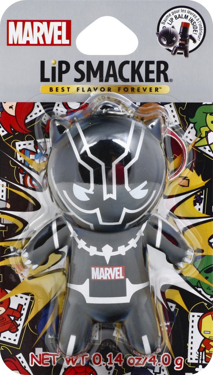 slide 6 of 9, Bonne Bell Lip Smacker Marvel Super Hero Black Panther Lip Balm Keychain, 0.14 oz