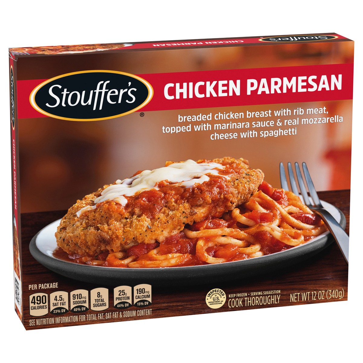 slide 13 of 13, Stouffer's Chicken Parmesan Frozen Meal, 12 oz