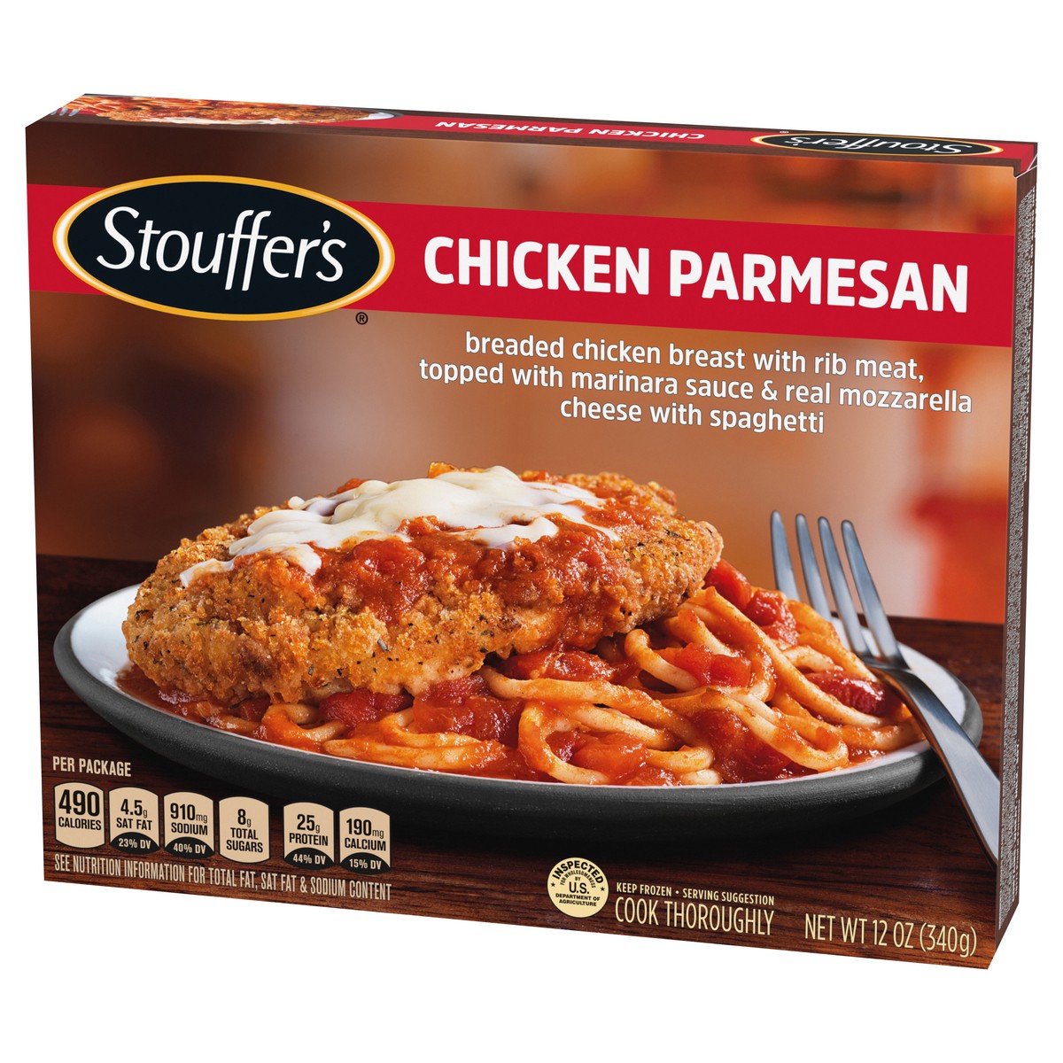 slide 6 of 13, Stouffer's Chicken Parmesan Frozen Meal, 12 oz