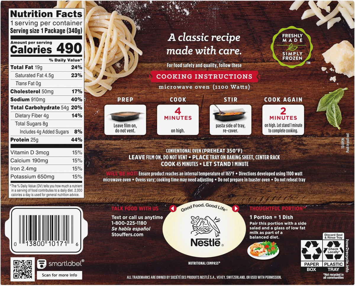 slide 10 of 13, Stouffer's Chicken Parmesan Frozen Meal, 12 oz