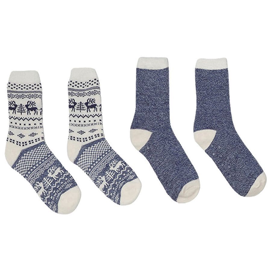 slide 3 of 3, Heat Logic Thermal Socks with Cozy Lining, 2 pair