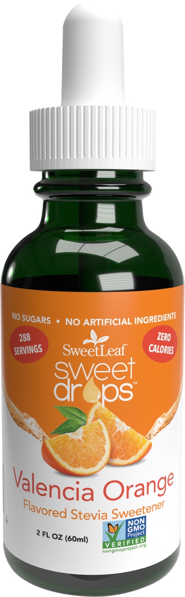 slide 6 of 8, SweetLeaf Valencia Orange Sweet Drops Sweetener, 2 oz