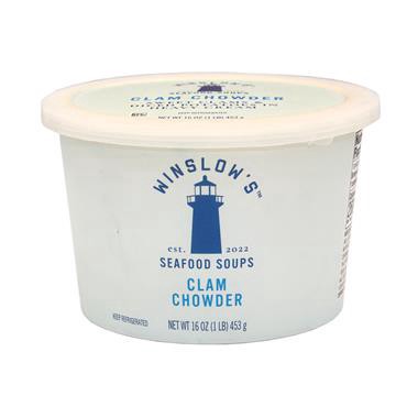 slide 1 of 1, Winslows Clam Chowder Soup, 16 oz