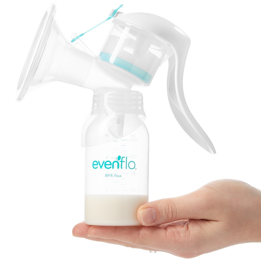 slide 4 of 5, Evenflo Breastfeeding Manual Breast Pump, 1 ct