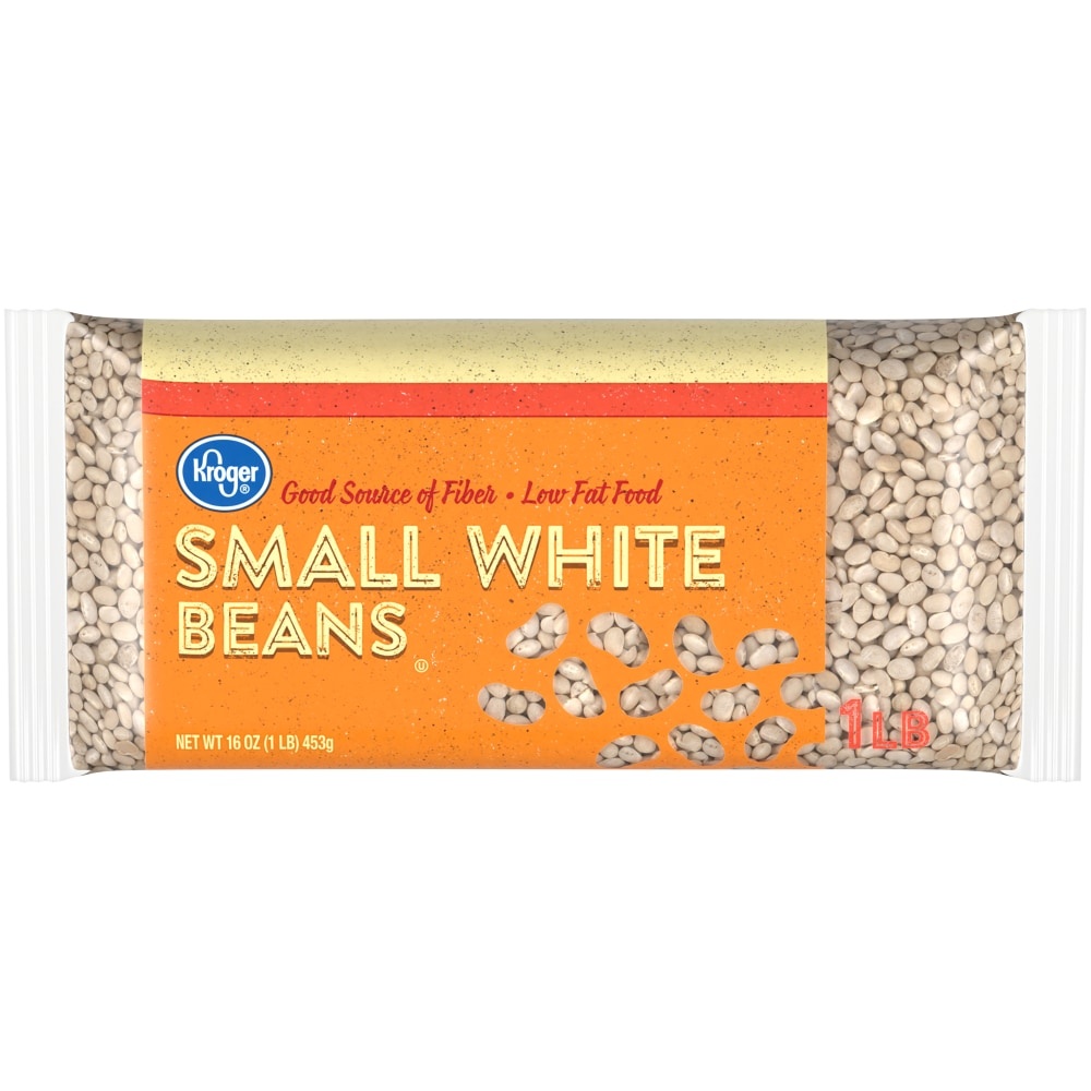 slide 1 of 1, Kroger Small White Beans, 1 lb