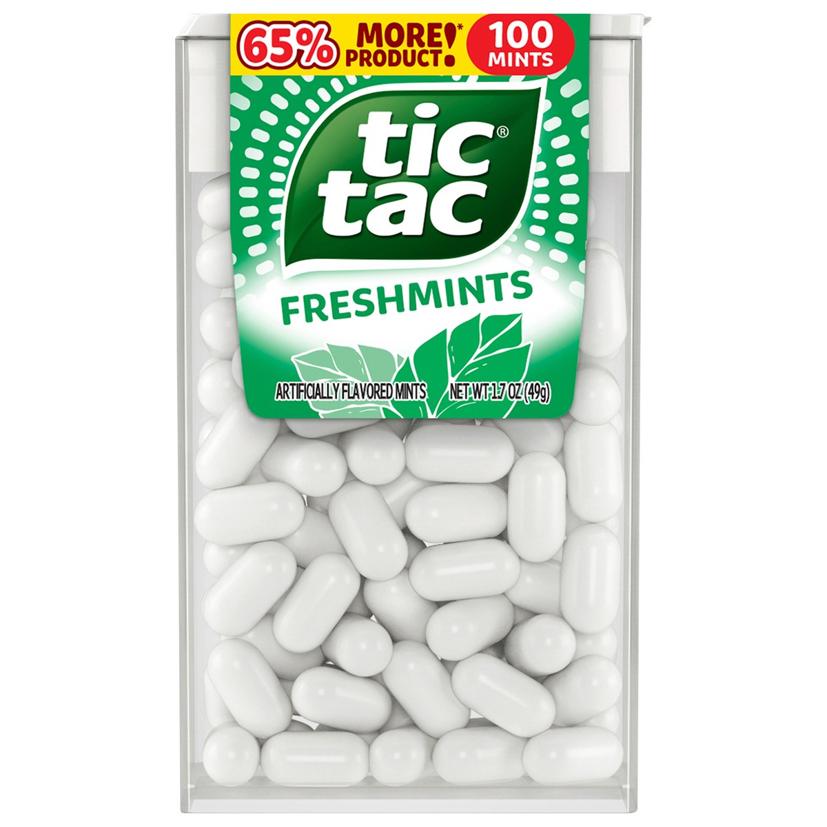 slide 1 of 12, Tic Tac Fresh Mint Breath Mints On-the-Go Refreshment, 1.7 oz