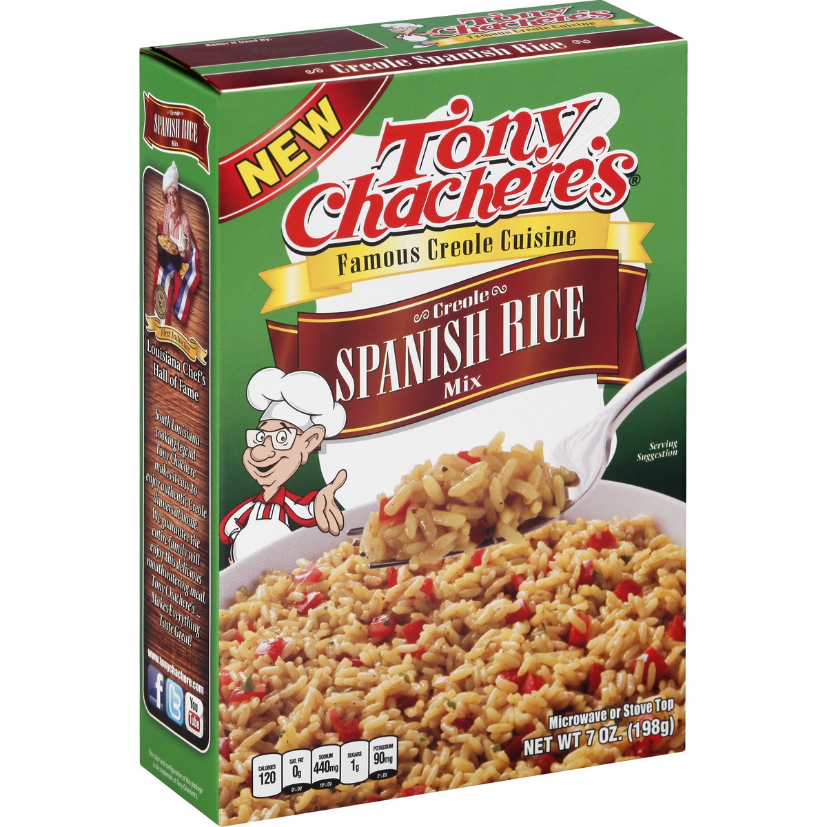 slide 7 of 10, Tony Chachere's Creole Spanish Rice Mix - 7 oz, 7 oz