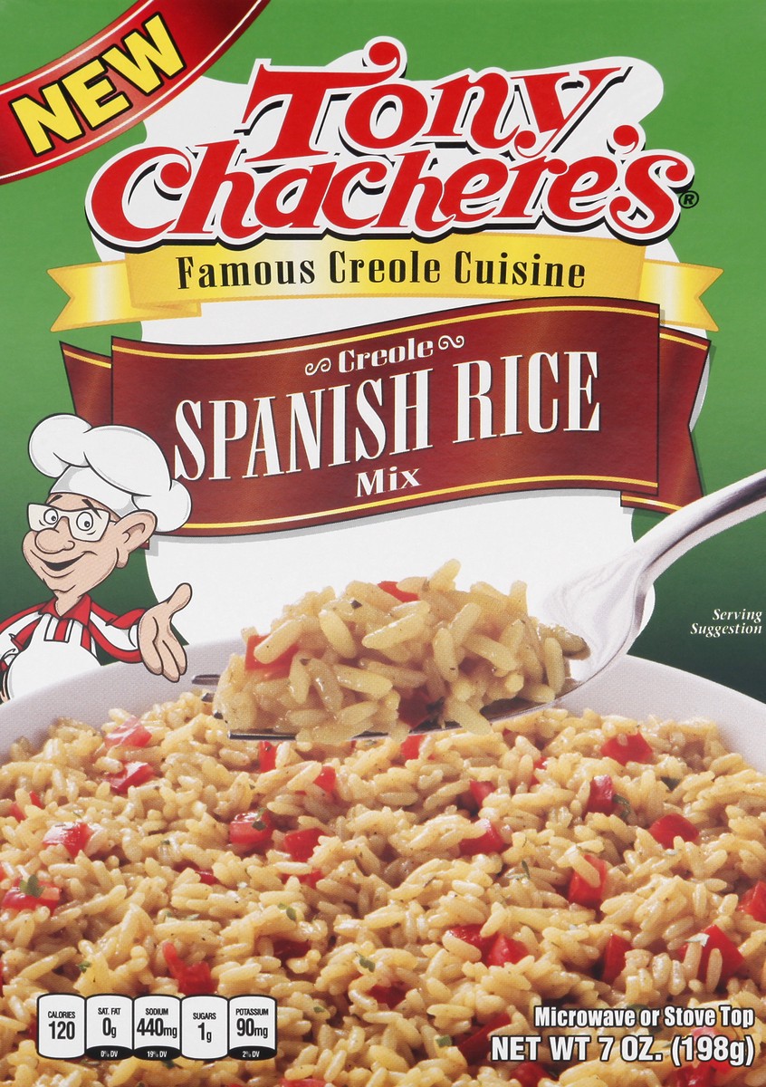 slide 6 of 10, Tony Chachere's Creole Spanish Rice Mix - 7 oz, 7 oz