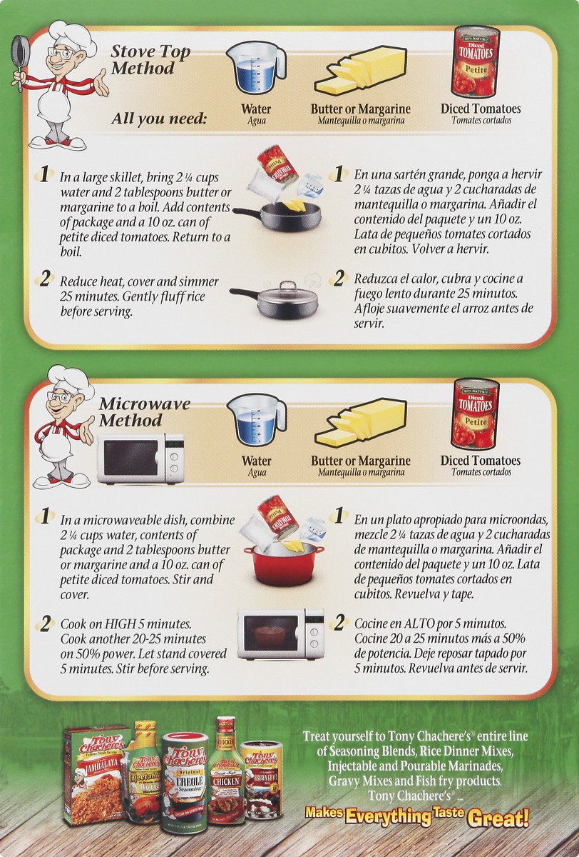 slide 10 of 10, Tony Chachere's Creole Spanish Rice Mix - 7 oz, 7 oz