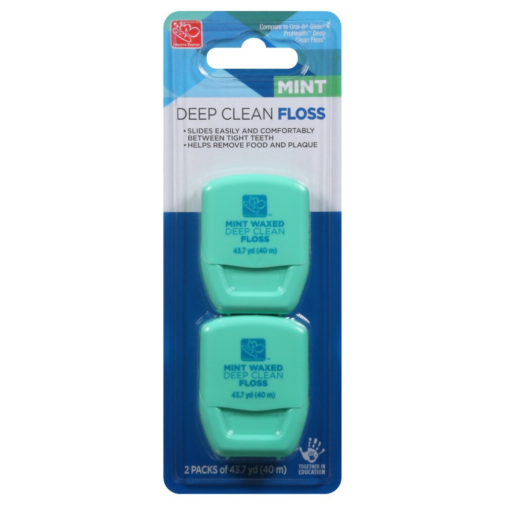 slide 2 of 2, Harris Teeter Deep Clean Mint Floss, 2 ct