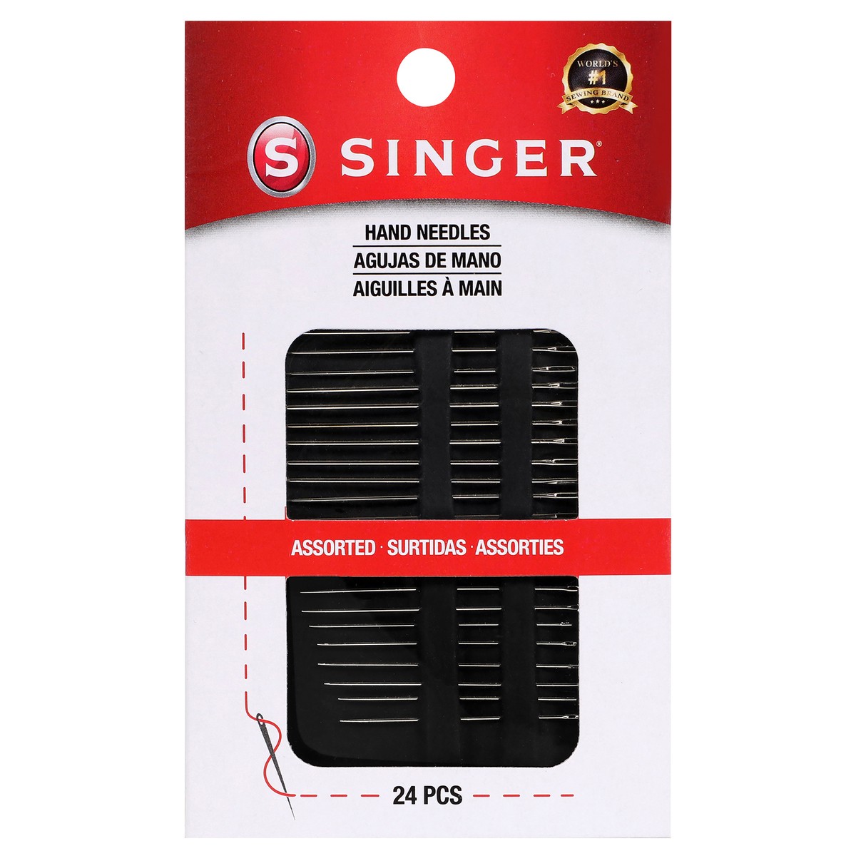 slide 1 of 3, Singer Hand Needles, Assorted, 24 ct