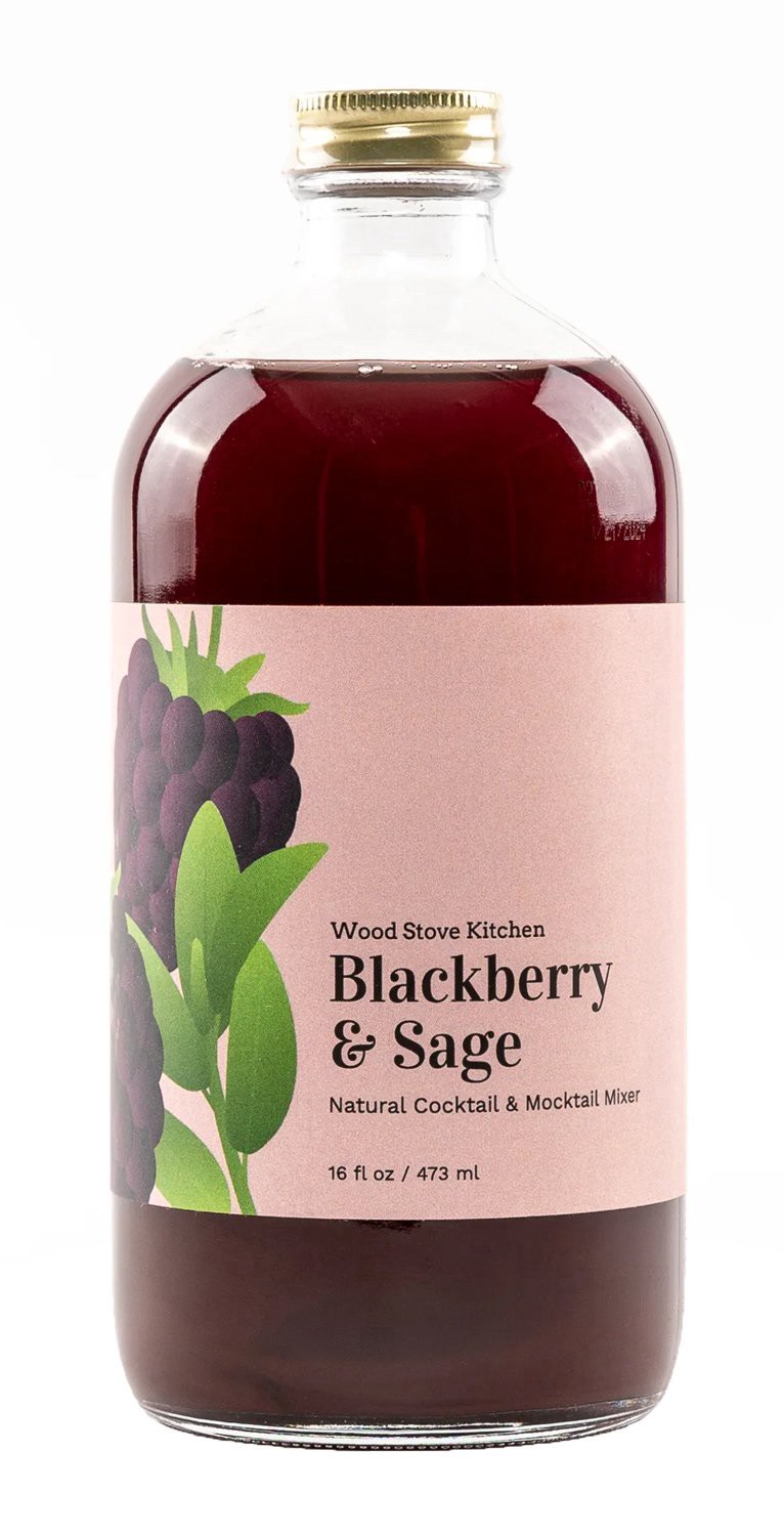 slide 1 of 1, Wood Stove Kitchen Blackberry & Sage Mixer, 16 oz