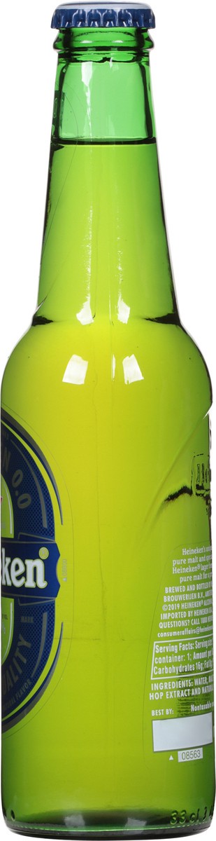 slide 4 of 9, Heineken 0.0% Alcohol Free Beer 11.2 fl oz, 11.2 fl oz
