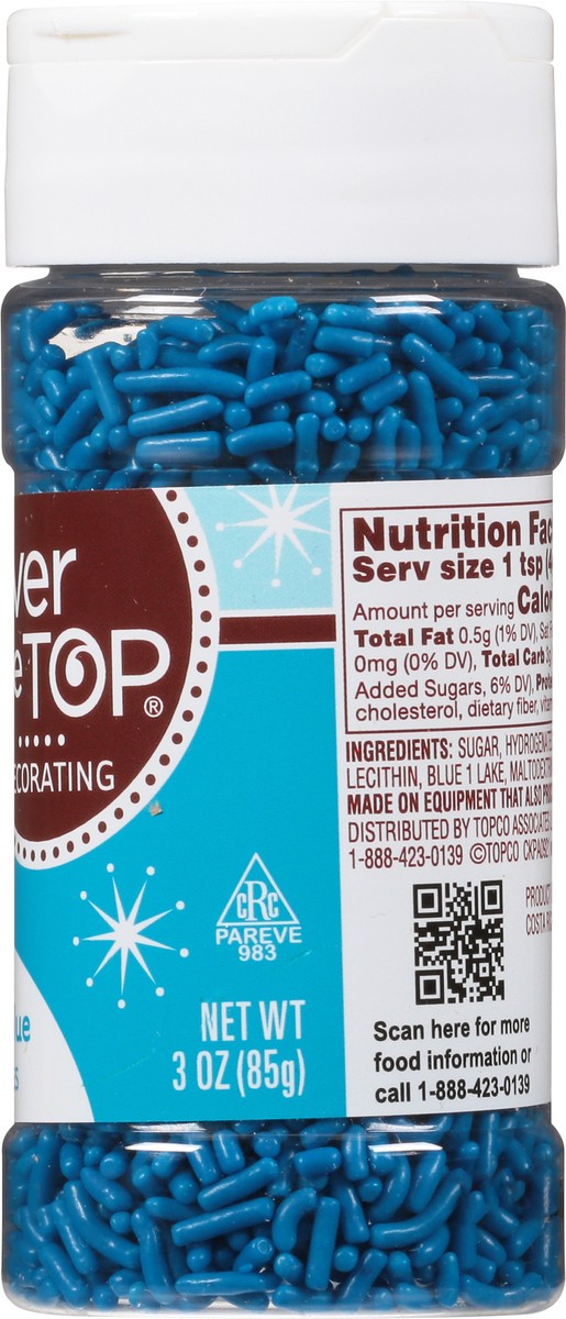 slide 5 of 17, Over The Top Decorating Ocean Blue Sprinkles 3 oz, 3 oz