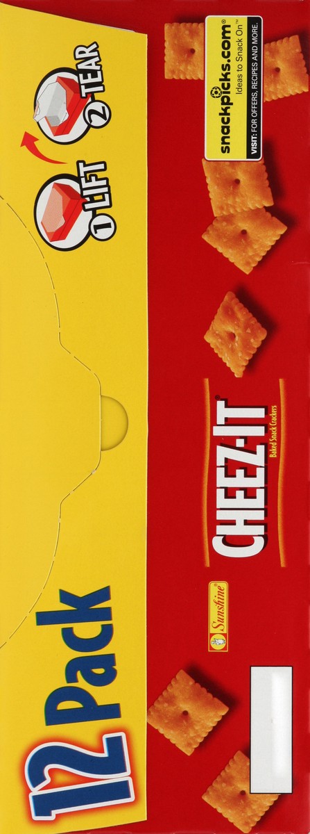 slide 3 of 7, Cheez-It Baked Snack Crackers 12 ea, 12 ct