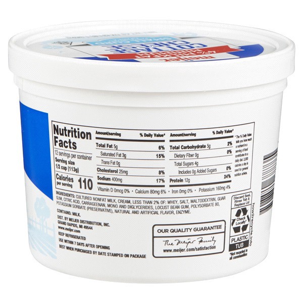 slide 4 of 5, Meijer Small Curd Cottage Cheese, 48 oz