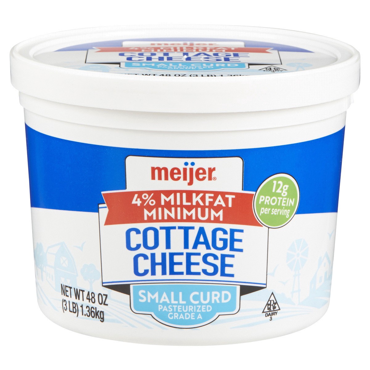 slide 1 of 5, Meijer Small Curd Cottage Cheese, 48 oz