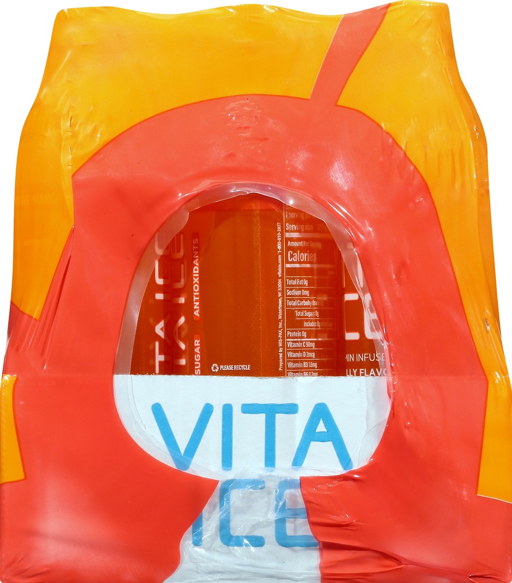 slide 3 of 13, Vita Ice 12 Pack Orange Mango Sparkling Water 12 ea - 12 ct, 12 ct