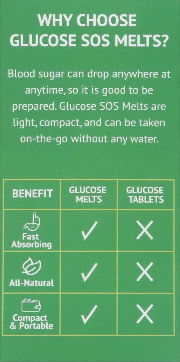 slide 6 of 15, Glucose SOS Green Apple Glucose Melts 5 ea, 5 ct