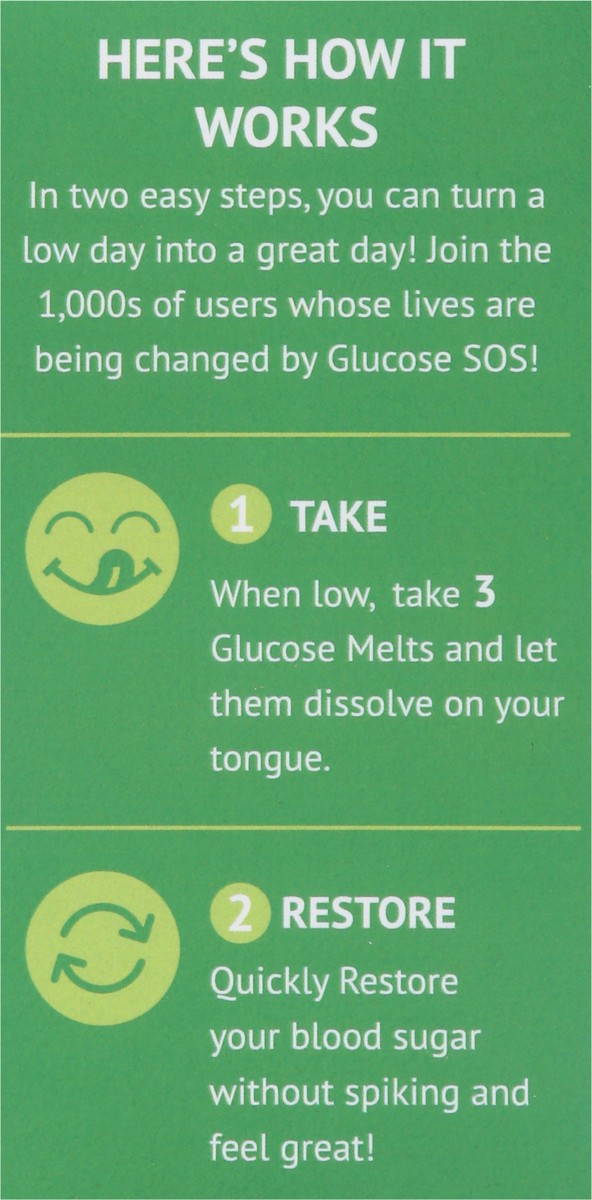 slide 10 of 15, Glucose SOS Green Apple Glucose Melts 5 ea, 5 ct