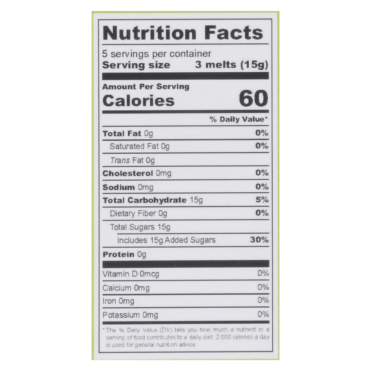 slide 12 of 15, Glucose SOS Green Apple Glucose Melts 5 ea, 5 ct