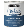 slide 7 of 29, Rust-Oleum Chalked Ultra Matte Paint - 329207, Quart, Coastal Blue, 30 fl oz