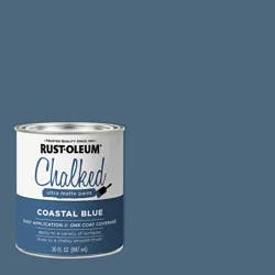 Rust-Oleum Chalked Ultra Matte Paint, Quart, Coastal Blue