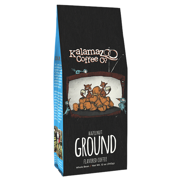 slide 1 of 1, Kalamazoo Coffee Hazelnut Ground, 12 oz