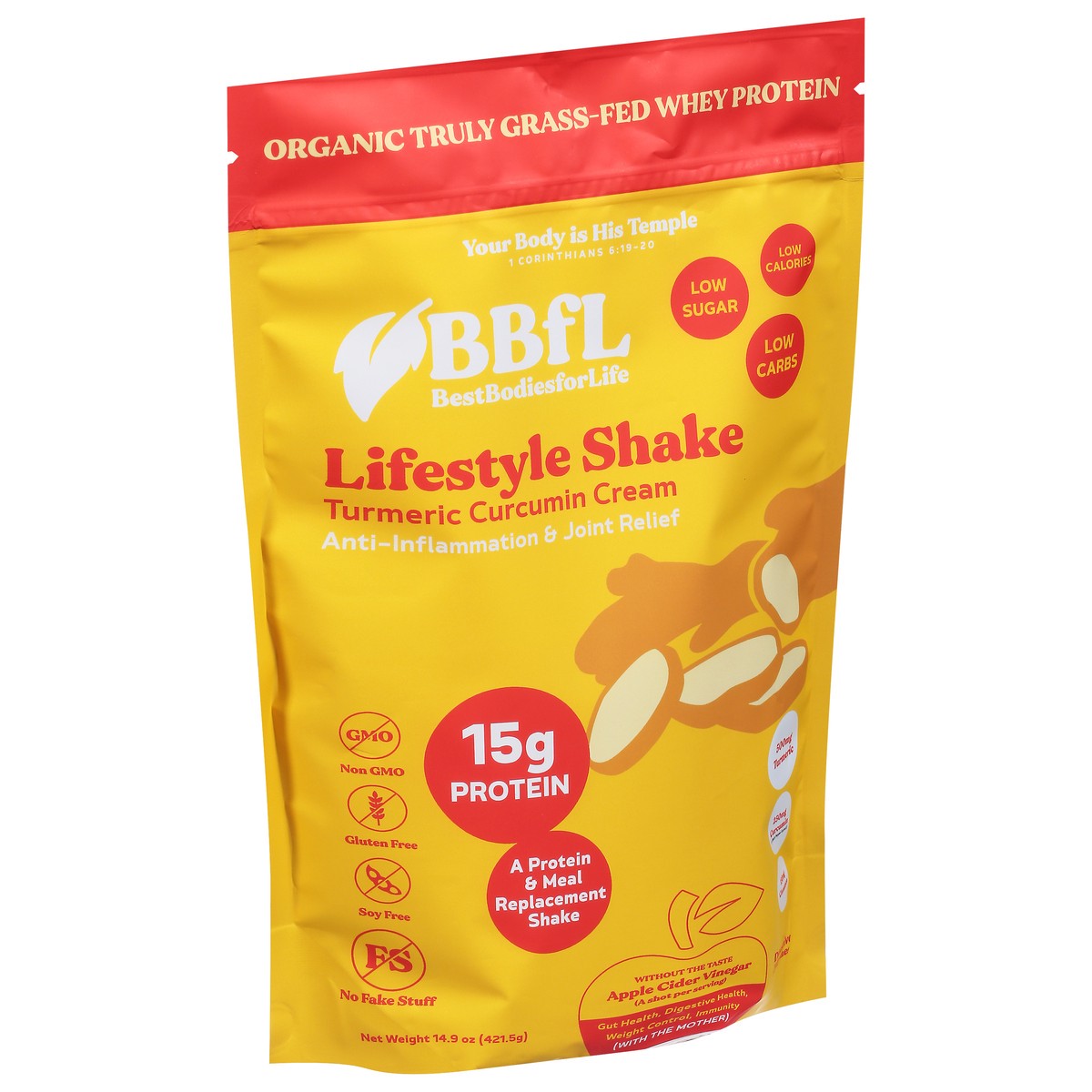 slide 8 of 14, BBfL Turmeric Curcumin Cream Lifestyle Shake 14.9 oz, 14.9 oz