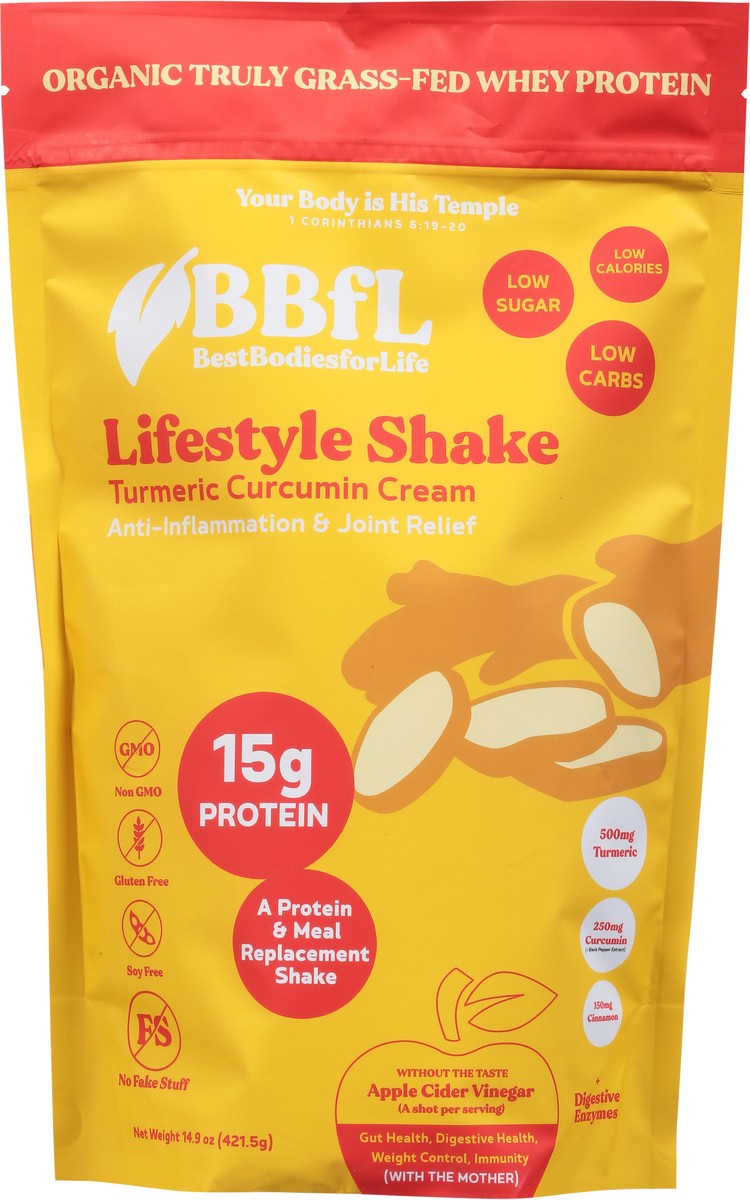 slide 11 of 14, BBfL Turmeric Curcumin Cream Lifestyle Shake 14.9 oz, 14.9 oz