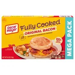 Oscar Mayer Original Fully Cooked Bacon Mega Pack, 6.3 oz Box, 23-25 slices