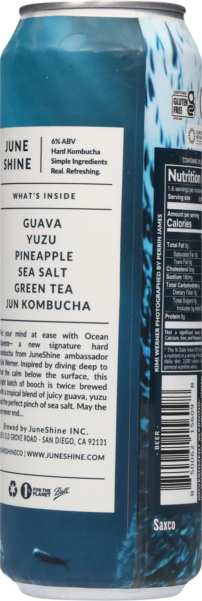 slide 3 of 13, Juneshine Hard Kombucha Ocean Squeeze 19.2 Oz Can - 19.2 FZ, 19.20 fl oz