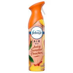 Febreze Air Mist, Air Freshener Spray, Odor Fighting Room Spray, Juicy Summer Peaches Scent, 8.1oz