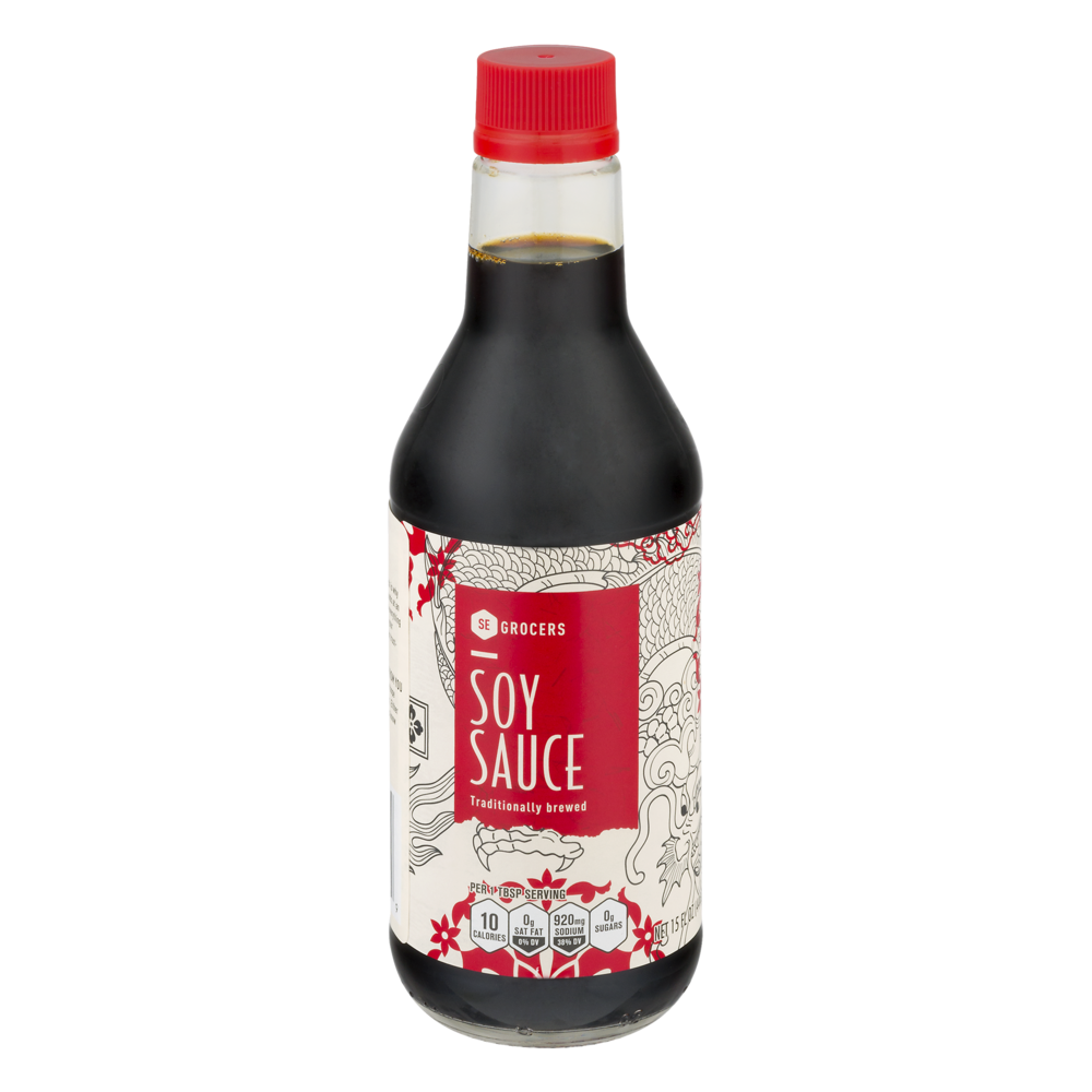 slide 1 of 1, SE Grocers Soy Sauce Traditionally Brewed, 15 oz