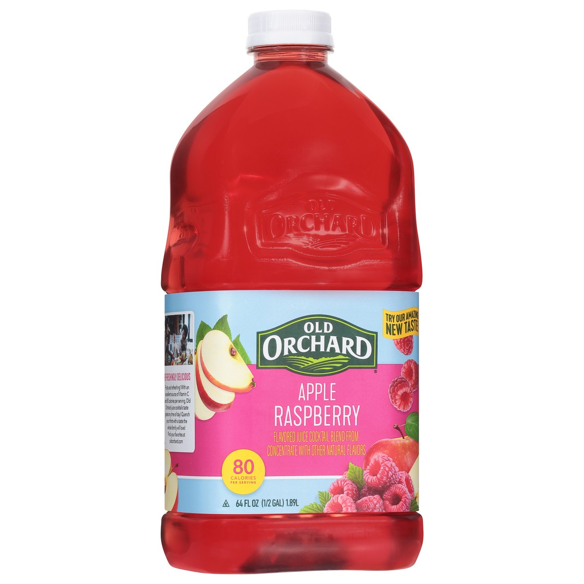 slide 6 of 9, Old Orchard Apple Raspberry Juice 20% - 64 fl oz, 64 fl oz